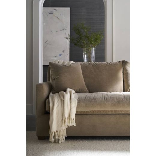Picture of 89” Quick Ship Lilah Sofa - Fawn Brushed Velvet